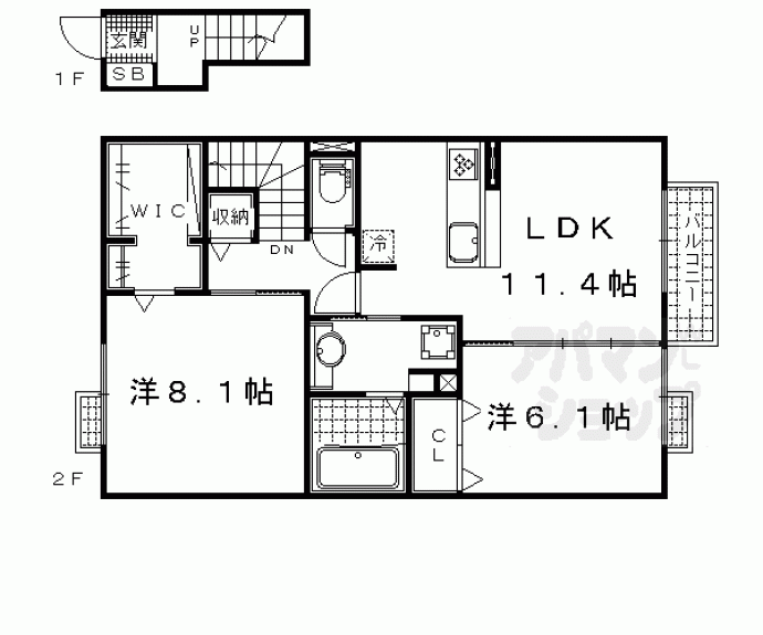 【Ｃｏｌｉｎａ　Ｓｑｕａｒｅ】間取