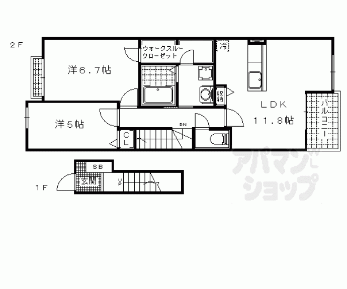 【ソレイユカヤノⅢ】間取