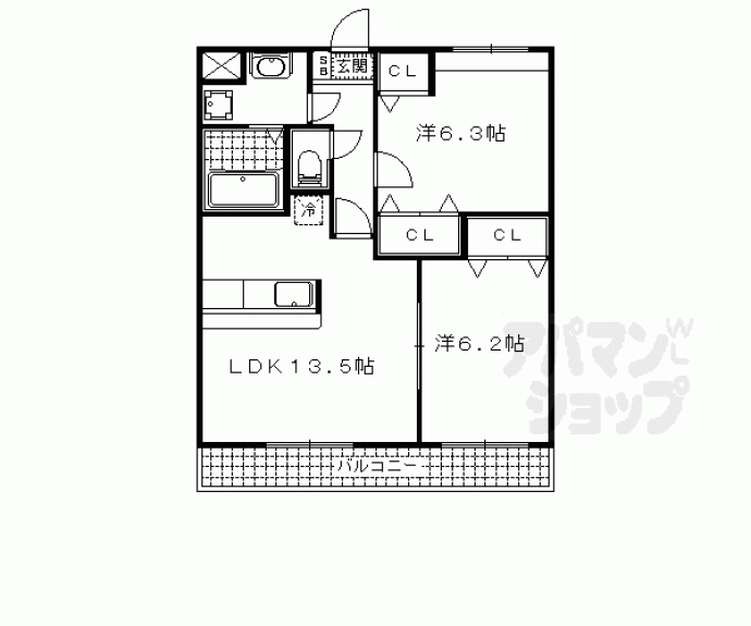 【リバーサイドヒルズ】間取