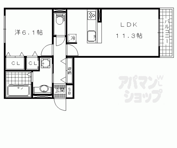 【ラ　ルーチェ　一里山】間取