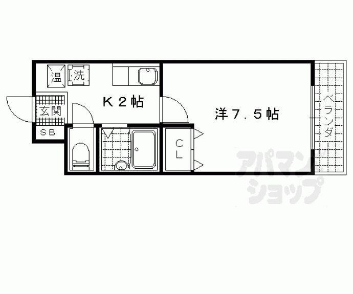 【アムフルース２（ツバイ）】間取