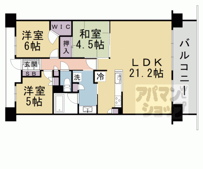 【シャリエ大津県庁前通り】間取