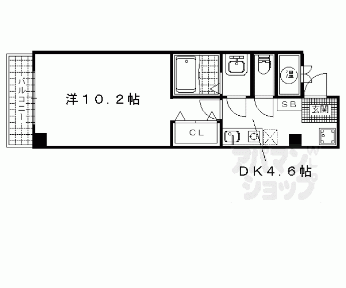 【浜大津ヒルズ】間取