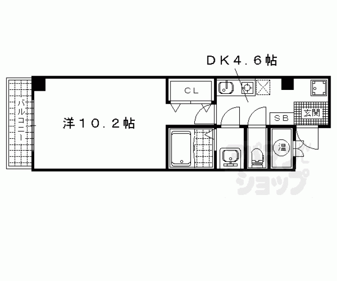 【浜大津ヒルズ】間取