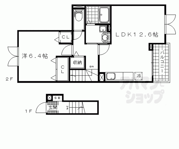 【カンパーニュ逢坂】間取