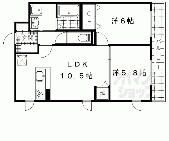 【サンセールりら】間取