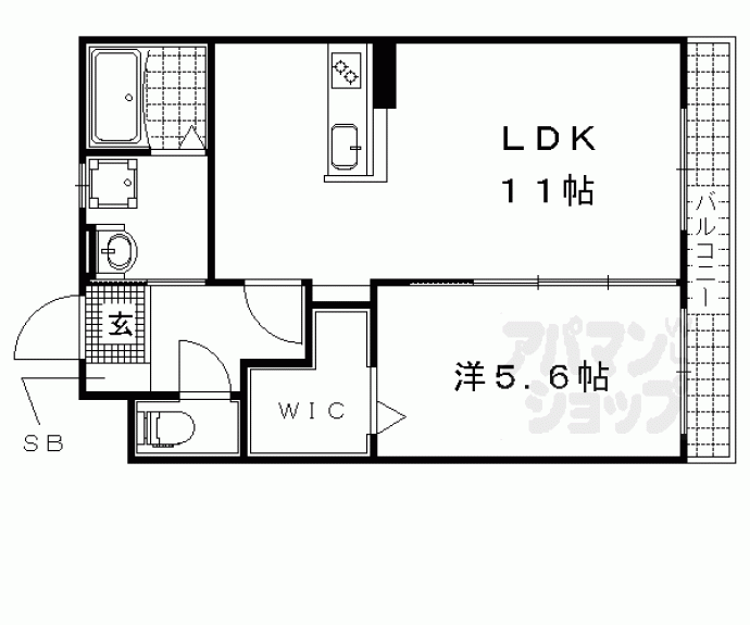 【ウィズ秀和Ⅲ】間取