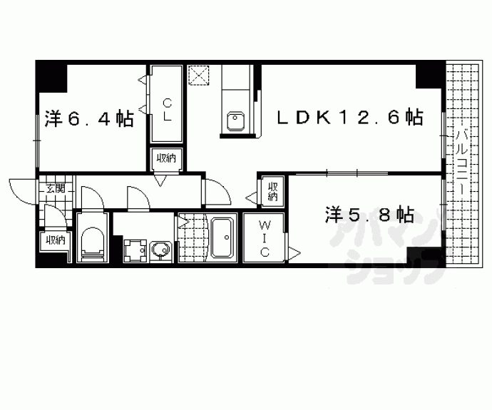 【プログレスⅢ番館】間取