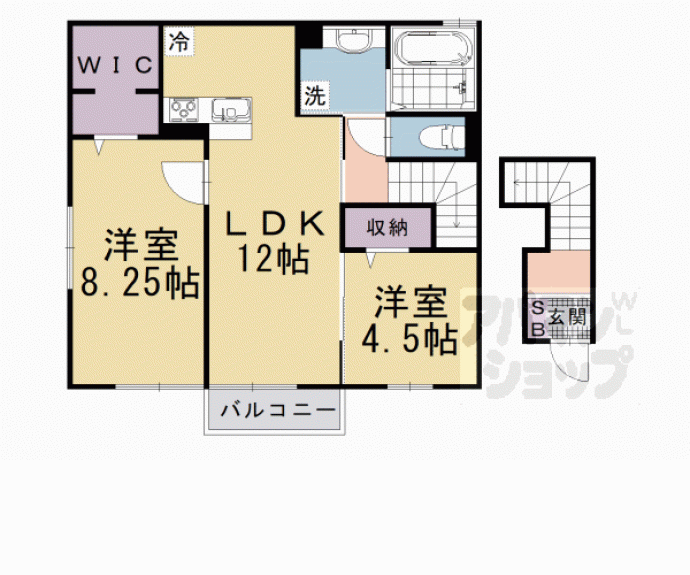 【カーサ　ヴェルデ】間取