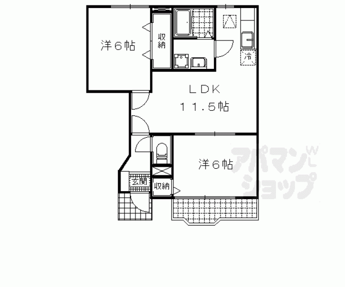 【フォレスタ千丈】間取