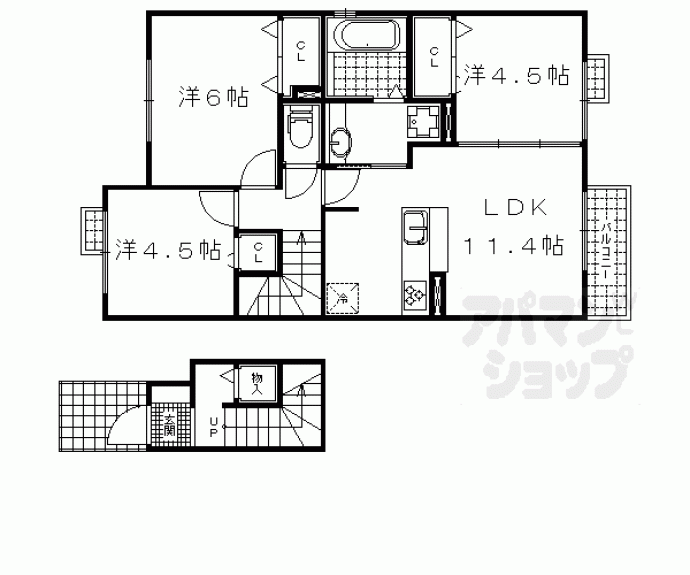 【ボヌール　レーヴ】間取