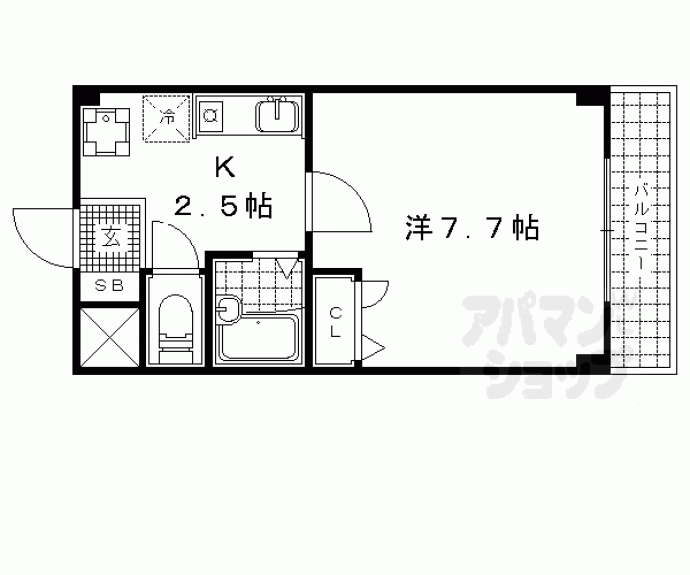 【スタジオビジュ】間取