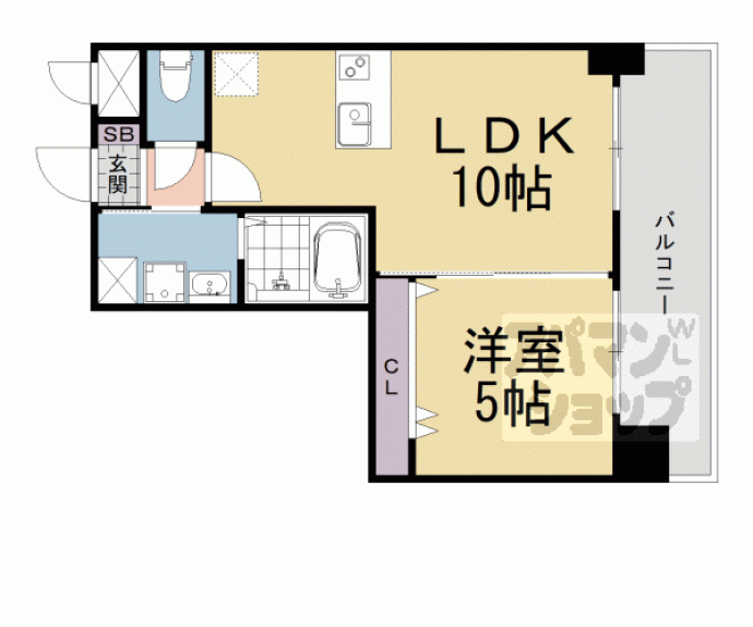 【Ｊ　ＣＯＵＲＴ石山駅前】間取