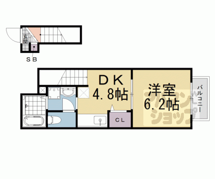 【ロハスＫ】間取