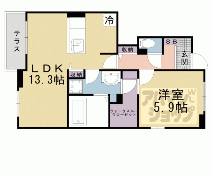 【ブランデュール仰木の里Ⅱ】間取