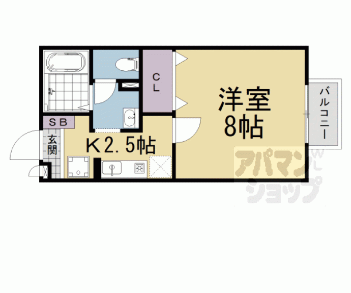 【Ｄ－ｒｏｏｍ石山ＡＷＡＺＵ】間取