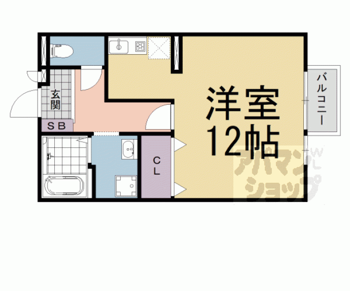 【Ｄ－ｒｏｏｍ石山ＡＷＡＺＵ】間取