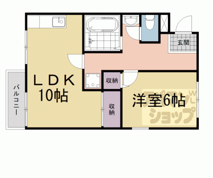 【第４４長栄ロイヤルコーポ瀬田】間取