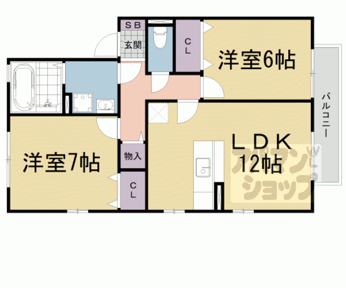 【リビングタウン湖都が丘　Ａ棟】間取