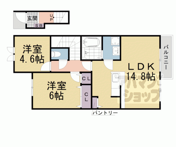 【シャリテ高橋川】間取