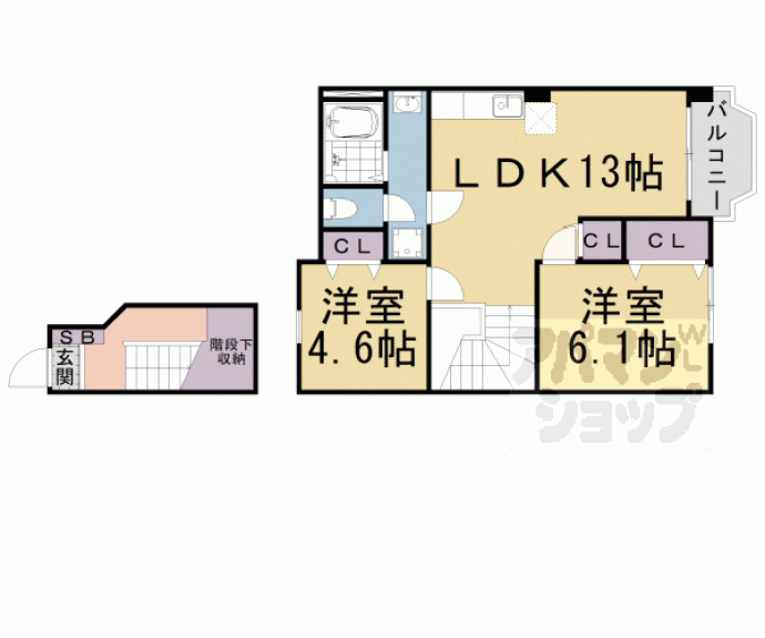 【瀬田北１番館】間取