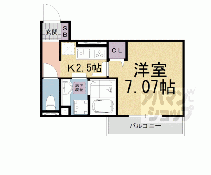 【Ｓｕｒｆｉｎｉａ堅田】間取