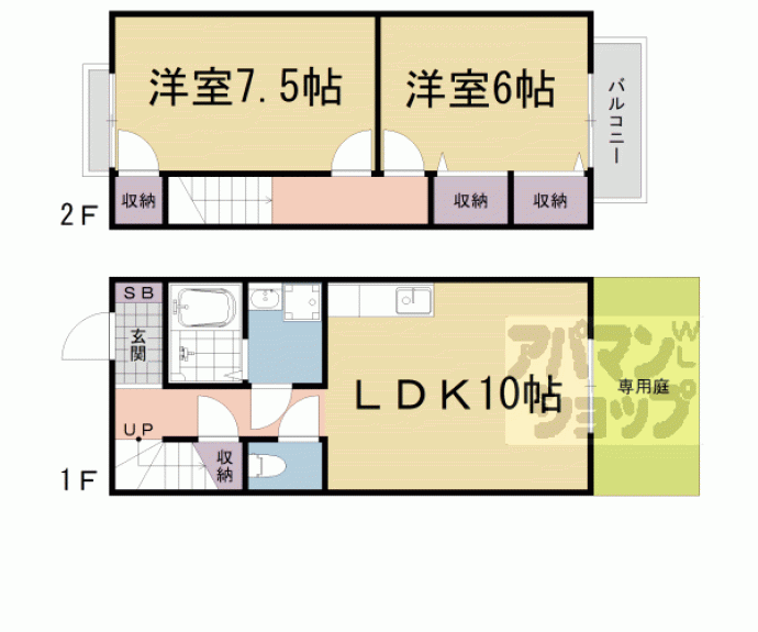 【メゾンユイット】間取