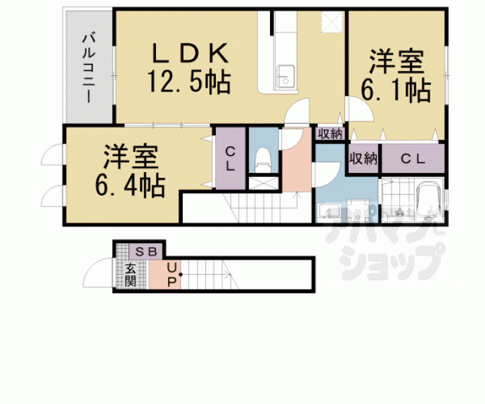 【カサベルデ弐番館】間取