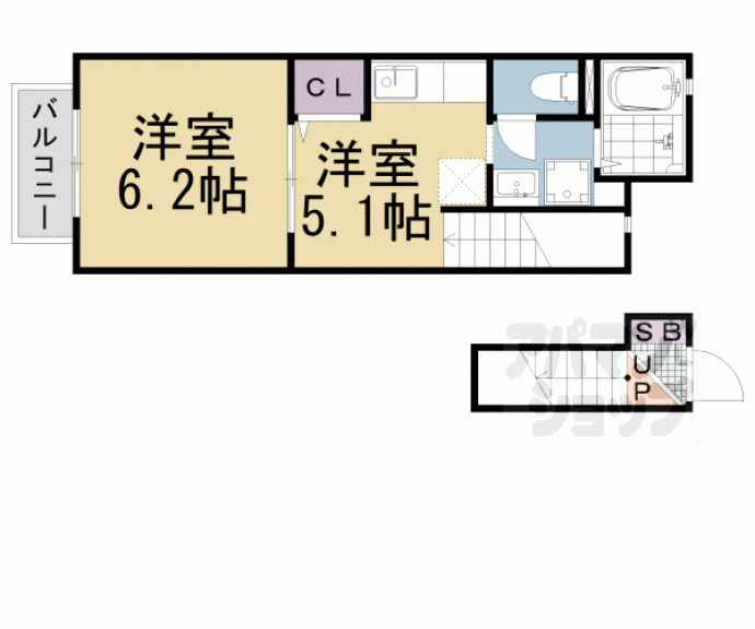 【ハイツ喜望峰】間取