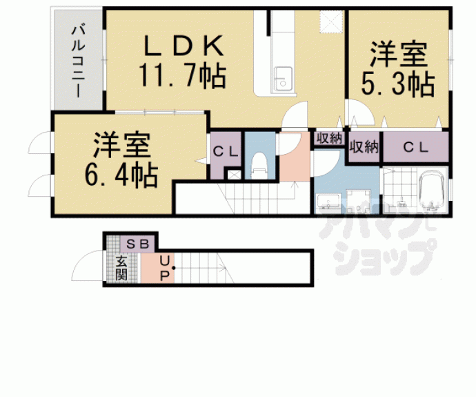 【カサベルデ壱番館】間取