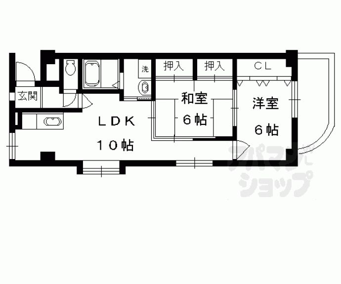 【エスポワール紫野】間取