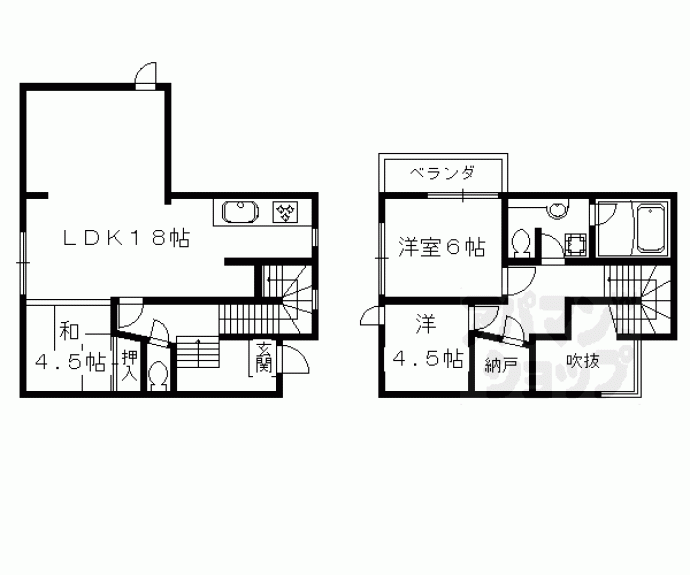 【コテージ玄琢】間取