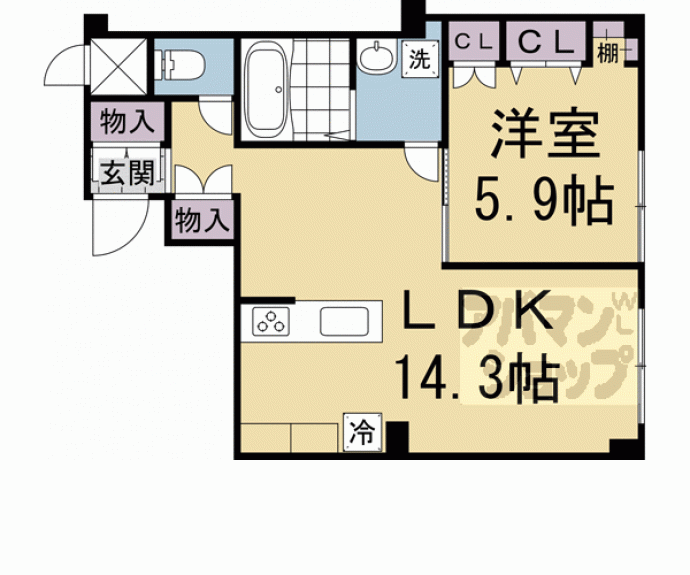 【カサデノルテ山口】間取