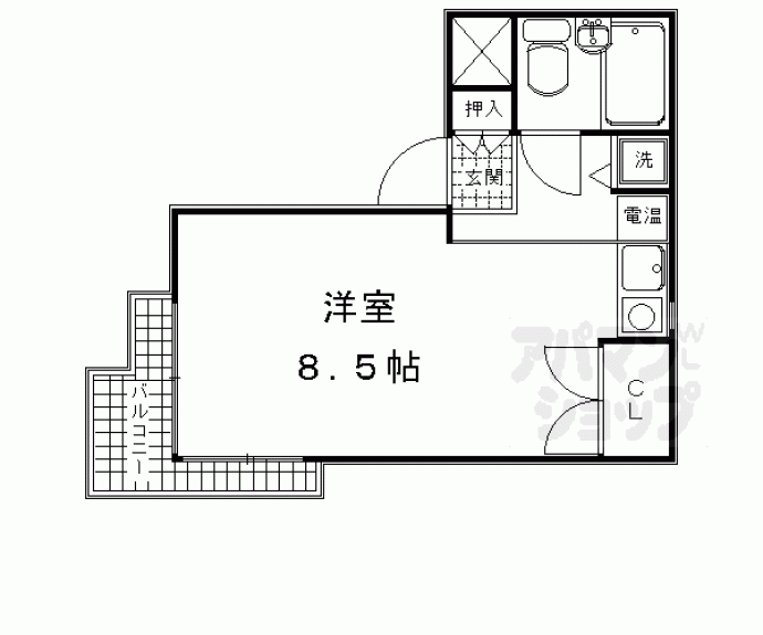 【上賀茂ＦＬＡＴ】間取