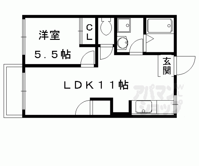 【タウニー黒門】間取