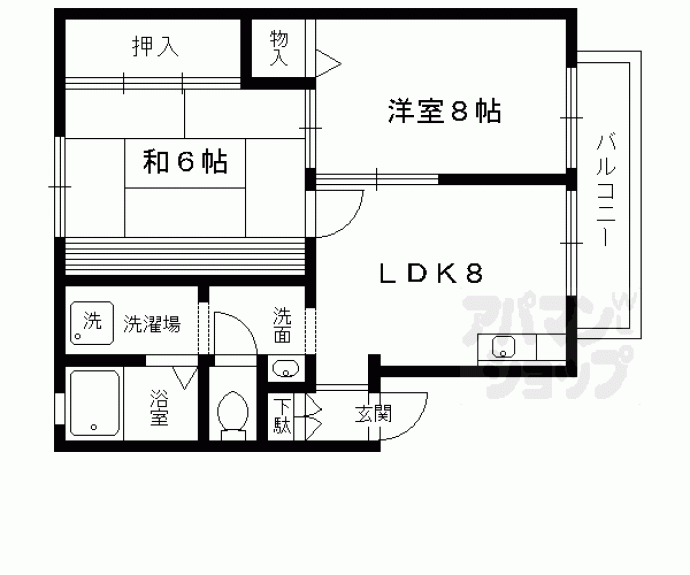 【セジュール加茂川】間取