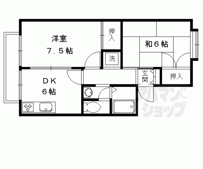 【セジュール上賀茂】間取