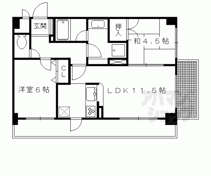 【デ・リード京都北山通】間取