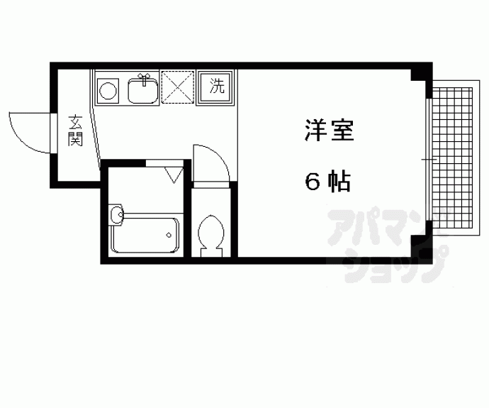 【カーサ栗栖】間取