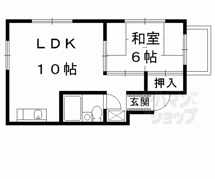 【シェモア紫野】間取