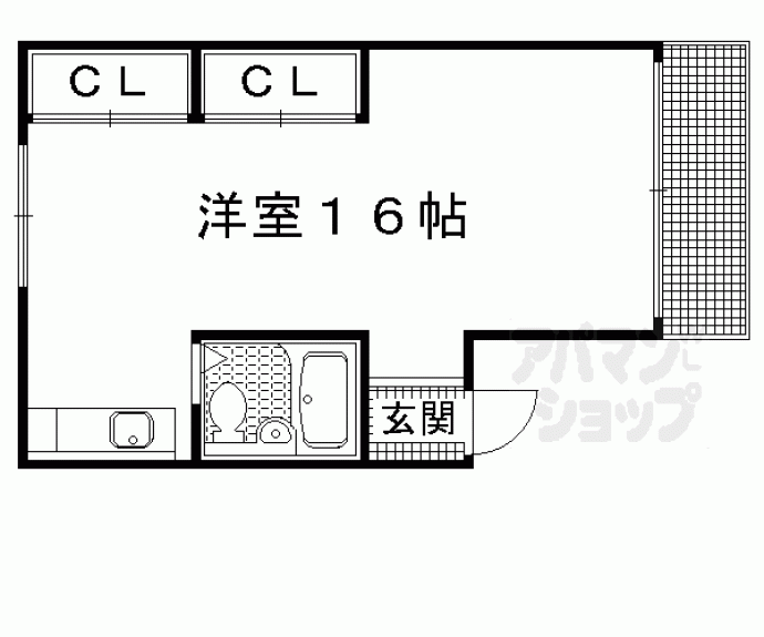 【シェモア紫野】間取