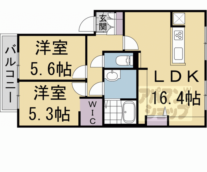 【フレグランス上賀茂】間取