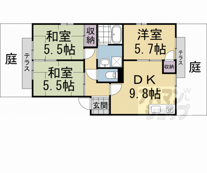 【フレグランス上賀茂】間取