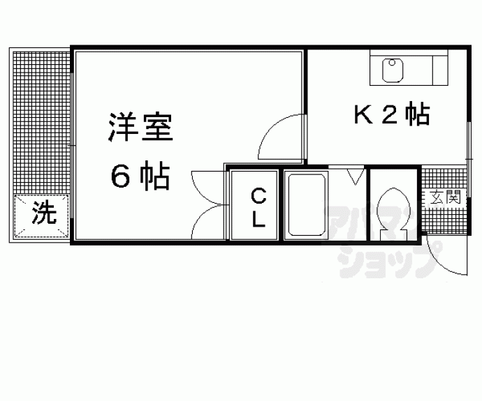 【ＵＫハイム北山】間取