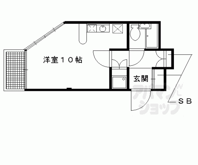 【パレス紫竹】間取