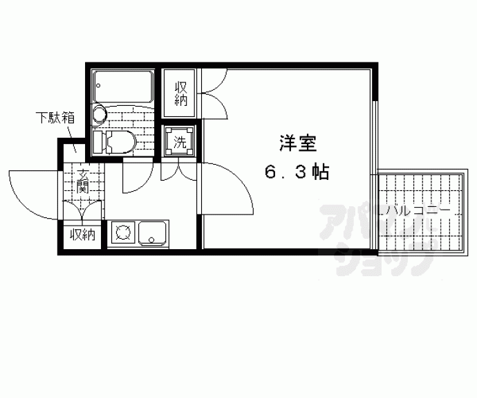 【パレス紫竹】間取