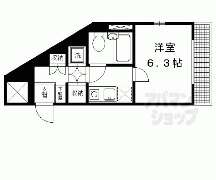 【パレス紫竹】間取