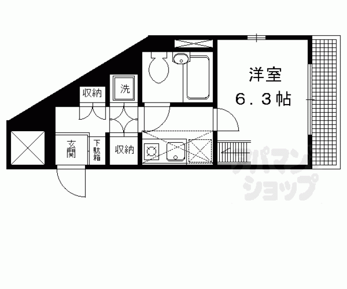 【パレス紫竹】間取