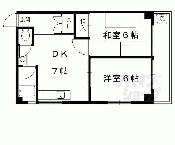 【孝陽マンション】間取