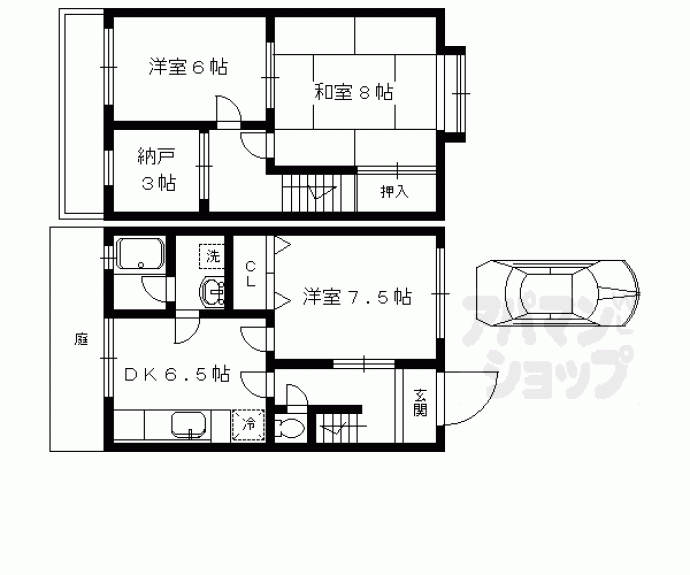 【三宅タウンＡ】間取
